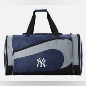 New York Yankees Duffel Bag Sports Leisure Gym Travel Sling Bag Blue & Gray New